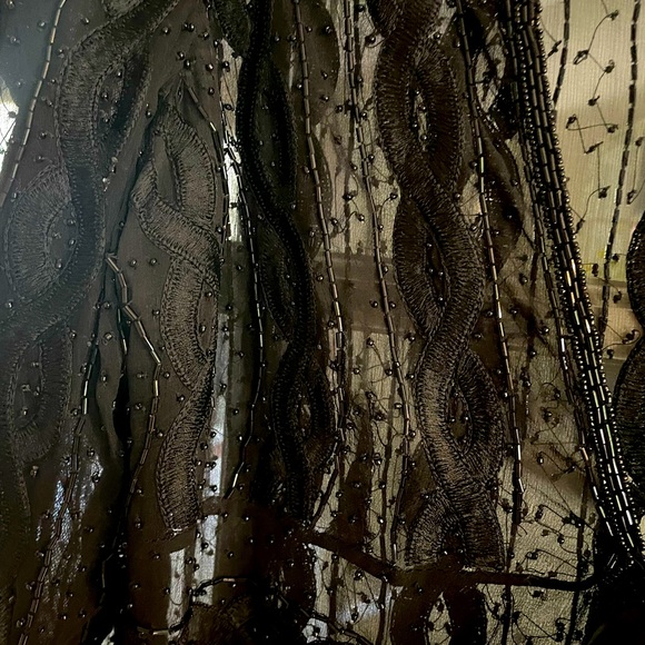 Black sequined and beaded PAPELL BOUTIQUE Evening jacket - Picture 3 of 5